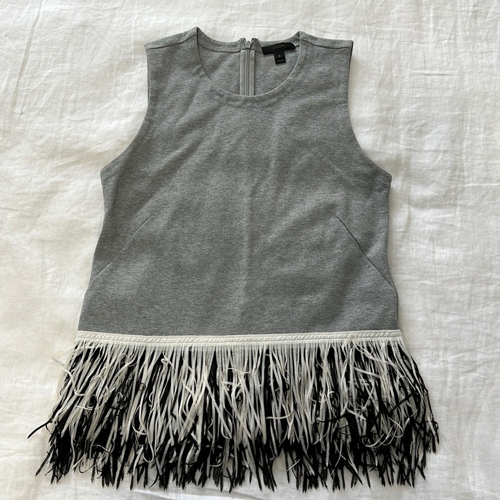 JCrew Fringe Top